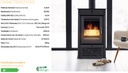 ESTUFA LEÑA CON VENTILADORES SR895 5,5kW METLOR
