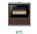 ESTUFA LEÑA CON VENTILADORES BELL 11 PLUS BLANCO 7,8kW METLOR