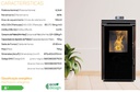 ESTUFA DE PELLES CON VENTILADORES 6,5kW ADRIANA 6 NEGRO METLOR