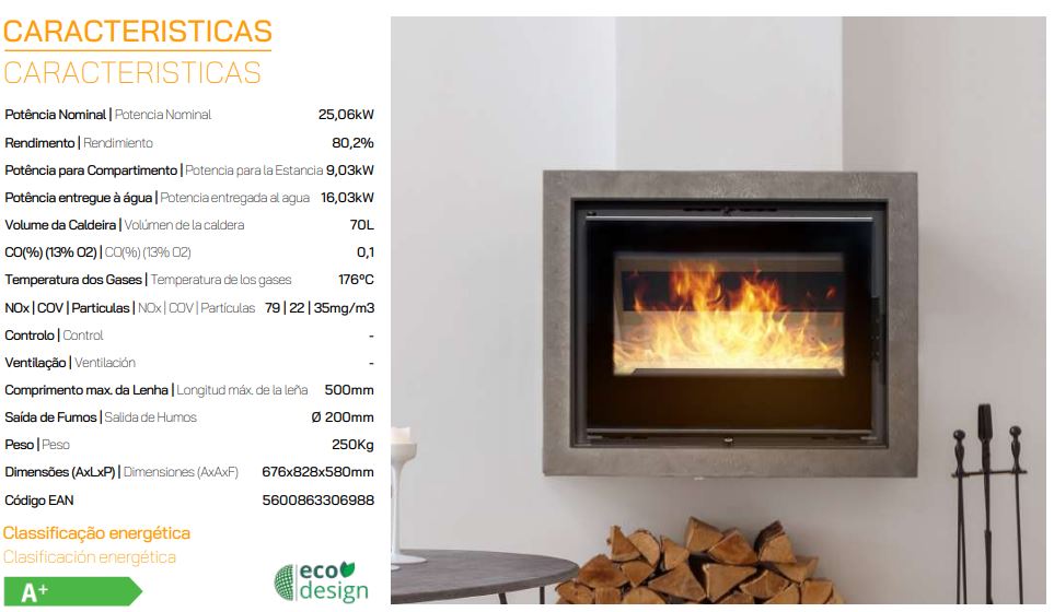 HIDROCHIMENEA LLAR XL VITRUS PLUS 25,06kW METLOR