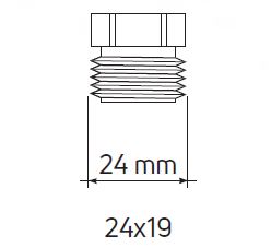 COLECTOR DISTRIBUCIÓN INOX TOPWAY S 1” 2+2 VIAS SALIDAS 24x19 EMMETI