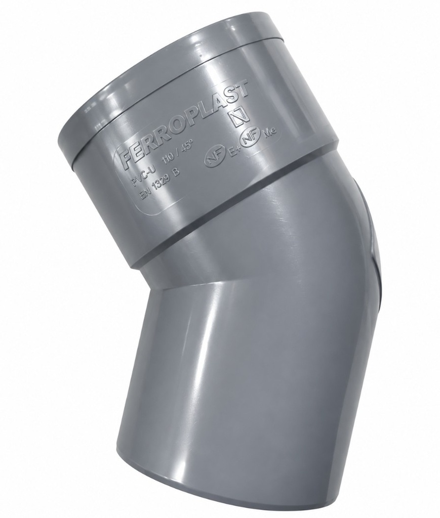 CODO PVC SANITARIO M-H 250x45º