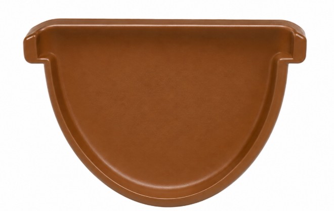TAPA CANALÓN PVC COLOR COBRE 25