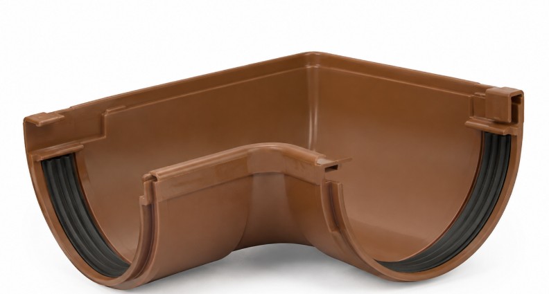 ANGULO INTERIOR CANALÓN PVC COLOR COBRE 25