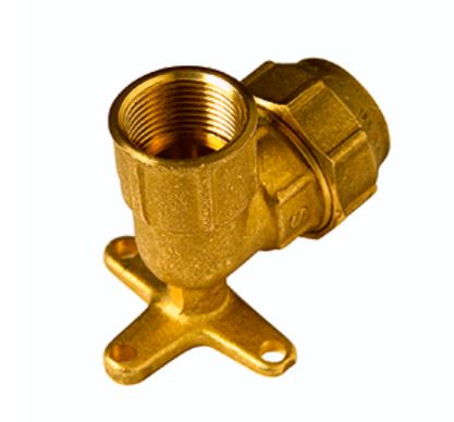 CODO PLACA SYC 25x3/4" LATÓN PARA PE