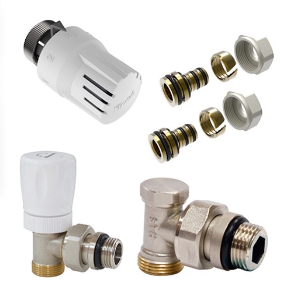 KIT TERMOSTATICO MULTICAPA 16-1/2&quot; STH (cabezal+llave+deten+2conectores)