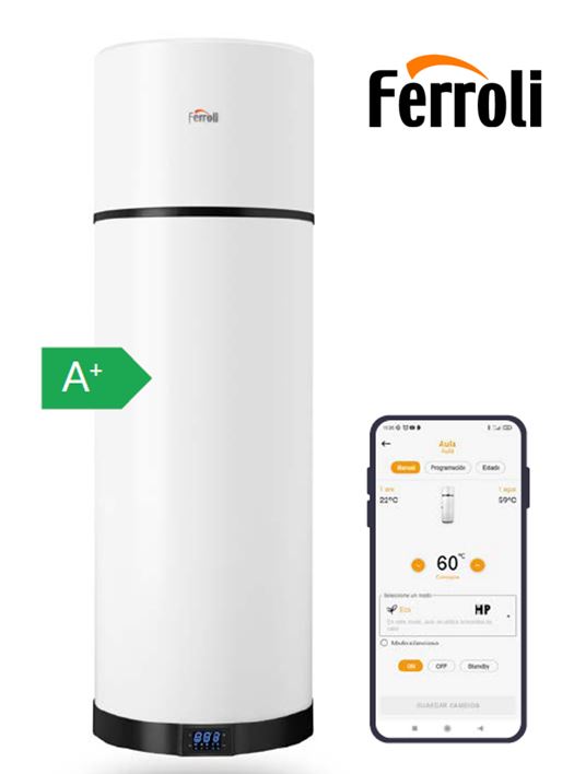 AEROTERMIA - BOMBA DE CALOR ACS EGEA TECH LT MURAL 90L FERROLI