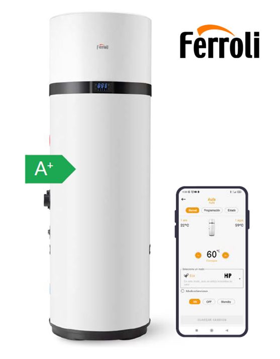 AEROTERMIA - BOMBA DE CALOR ACS EGEA TECH LT PIE 260L FERROLI