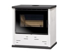 ESTUFA LEÑA CON VENTILADORES BELL 11 PLUS BLANCO 7,8kW METLOR
