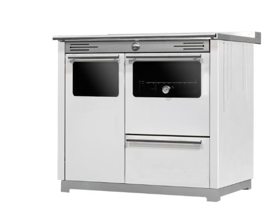 COCINA LEÑA HIDROCALEFACTORA TROPICAL AC BLANCO 11,8kw 884x935x730 METLOR 