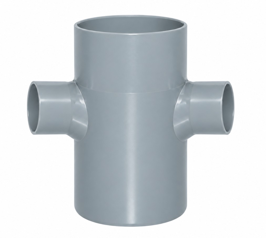DERIVACION DOBLE PVC SANITARIO 110-50-50 87º