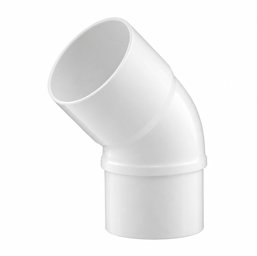 CODO PVC SANITARIO BLANCO M-H 75x45º