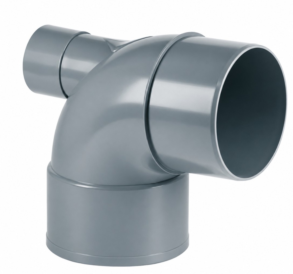 CODO PVC SANITARIO 110-50x87º SALIDA POSTERIOR