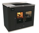 TERMOCOCINA DE LEÑA STP Negra 10,5kW RIZZOLI