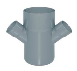 [011111170] DERIVACION DOBLE PVC SANITARIO 110-50-50 45º