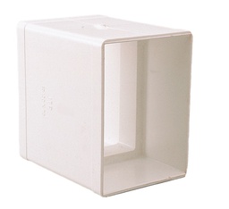 [021207320] MANGUITO BAJADA CANALÓN RECTANGULAR 100x73 BLANCO