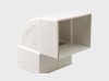 [021207360] CODO FRONTAL BAJADA CANALÓN 87º RECTANGULAR 100x73 BLANCO