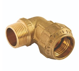 [051860320] CODO MACHO SYC 32x1" LATÓN PARA PE