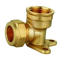 [158142220] CODO PLACA HERMETO 22x3/4&quot; COMPRESION COBRE