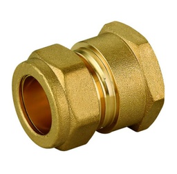 [158191000] RACOR HERMETO HEMBRA 10x3/8 COMPRESION COBRE