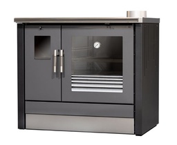 [283809948] COCINA LEÑA ME16 TROPICAL BLACK 6,8kw METLOR