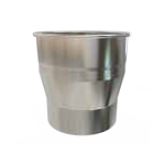 [256125131] ADAPTADOR CHIMENEA  SIMPLE PARED 125 A CALDERA 130 AISI 316 CONVESA BIAD12130