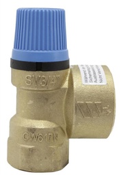 [2838055AK] VALVULA SEGURIDAD 1/2"x3/4" H-H 6bar SV WATTS