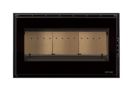 [28380918D] INSERTABLE CHIMENEA LEÑA CANALIZABLE CRISTAL SERIGRAFIADO ELOS 98 7,8kW VITRUS METLOR