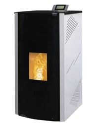 [28381202G] HIDROESTUFA DE PELLETS 24,3kW CRISTAL 24 BLANCA METLOR