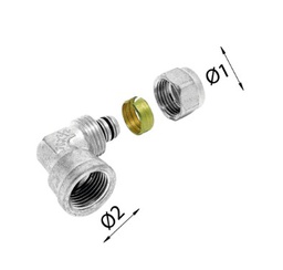 [455515162] CODO HEMBRA MULTICAPA COMPRESION Ø16x2-1/2"