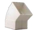 [02120735B] CODO PLANO BAJADA CANALÓN 45º RECTANGULAR 100x73 BLANCO