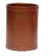 [02140251C] MANGUITO BAJADA CANALÓN PVC COLOR COBRE 25